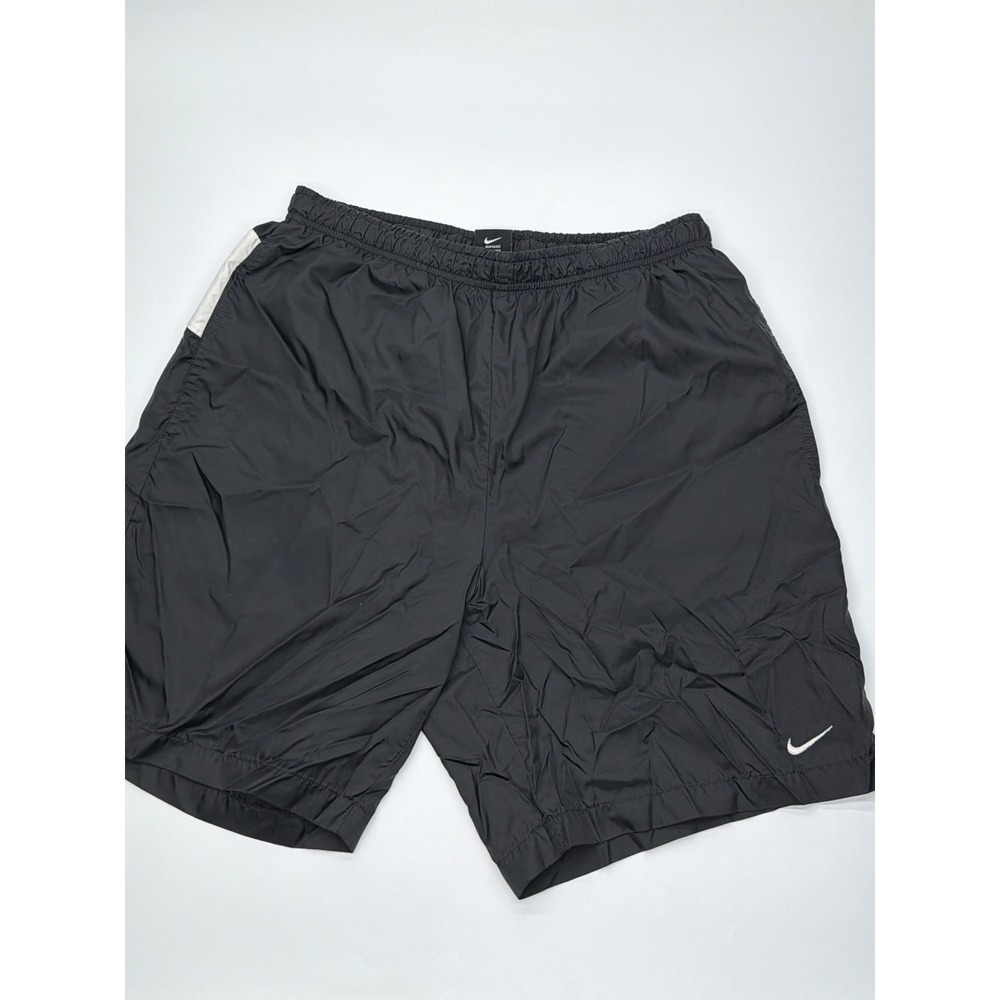Nike Mens Black Nylon Mesh Lined Athletic Training Shorts Size Medium RN56323